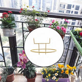 Maxbell Flowerpot Hanger Versatile Small Bonsai Display Rack for Deck Outdoor Indoor Gold