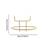 Maxbell Flowerpot Hanger Versatile Small Bonsai Display Rack for Deck Outdoor Indoor Gold
