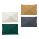 Maxbell Umbrella Replacement Canopy 200cmx300cm Waterproof for Outdoor Use Home Deck Beige White