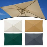 Maxbell Umbrella Replacement Canopy 200cmx300cm Waterproof for Outdoor Use Home Deck Beige White