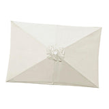 Maxbell Umbrella Replacement Canopy 200cmx300cm Waterproof for Outdoor Use Home Deck Beige White