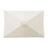 Maxbell Umbrella Replacement Canopy 200cmx300cm Waterproof for Outdoor Use Home Deck Beige White