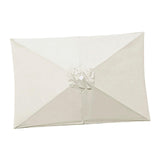 Maxbell Umbrella Replacement Canopy 200cmx300cm Waterproof for Outdoor Use Home Deck Beige White