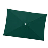 Maxbell Umbrella Replacement Canopy 200cmx300cm Waterproof for Outdoor Use Home Deck Dark green