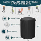 Maxbell Wood Chipper Shredder Mulcher Cover Yard Outside Electric Leaf Mulcher Cover