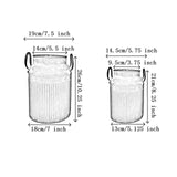 Maxbell 2x Flower Rustic Jug Milk Jug Vase for Kitchen Living Room Table Centerpiece