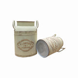 Maxbell 2x Flower Rustic Jug Milk Jug Vase for Kitchen Living Room Table Centerpiece