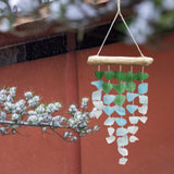 Maxbell Glass Wind Chime Crafting Bohemia Decoration for Garden Outside Mother's Day
