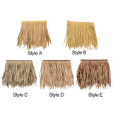Maxbell Artificial Palm Thatch Roofing Realistic Straw Thatch Roof for Hut Bar Decor Style A