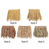 Maxbell Artificial Palm Thatch Roofing Realistic Straw Thatch Roof for Hut Bar Decor Style A