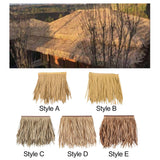 Maxbell Artificial Palm Thatch Roofing Realistic Straw Thatch Roof for Hut Bar Decor Style A