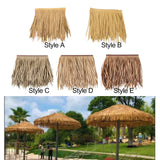 Maxbell Artificial Palm Thatch Roofing Realistic Straw Thatch Roof for Hut Bar Decor Style A