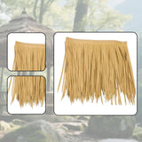 Maxbell Artificial Palm Thatch Roofing Realistic Straw Thatch Roof for Hut Bar Decor Style B