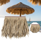 Maxbell Artificial Palm Thatch Roofing Realistic Straw Thatch Roof for Hut Bar Decor Style C