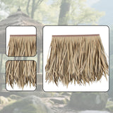 Maxbell Artificial Palm Thatch Roofing Realistic Straw Thatch Roof for Hut Bar Decor Style C