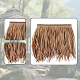 Maxbell Artificial Palm Thatch Roofing Realistic Straw Thatch Roof for Hut Bar Decor Style E