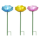 Maxbell Bird Drinker Decorative Easy to Use Bird Bath for Outdoor Courtyard Backyard Blue