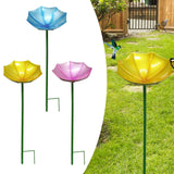 Maxbell Bird Drinker Decorative Easy to Use Bird Bath for Outdoor Courtyard Backyard Blue