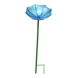 Maxbell Bird Drinker Decorative Easy to Use Bird Bath for Outdoor Courtyard Backyard Blue