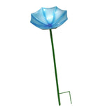 Maxbell Bird Drinker Decorative Easy to Use Bird Bath for Outdoor Courtyard Backyard Blue