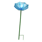 Maxbell Bird Drinker Decorative Easy to Use Bird Bath for Outdoor Courtyard Backyard Blue