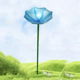 Maxbell Bird Drinker Decorative Easy to Use Bird Bath for Outdoor Courtyard Backyard Blue