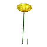 Maxbell Bird Drinker Decorative Easy to Use Bird Bath for Outdoor Courtyard Backyard Yellow