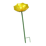 Maxbell Bird Drinker Decorative Easy to Use Bird Bath for Outdoor Courtyard Backyard Yellow