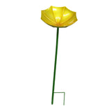 Maxbell Bird Drinker Decorative Easy to Use Bird Bath for Outdoor Courtyard Backyard Yellow