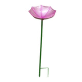 Maxbell Bird Drinker Decorative Easy to Use Bird Bath for Outdoor Courtyard Backyard Pink