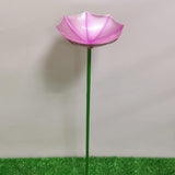 Maxbell Bird Drinker Decorative Easy to Use Bird Bath for Outdoor Courtyard Backyard Pink