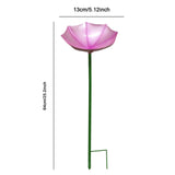 Maxbell Bird Drinker Decorative Easy to Use Bird Bath for Outdoor Courtyard Backyard Pink