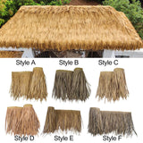 Maxbell Artificial Thatch Roofing Straw Roof Palm Thatch for Garden Fence Decoration Style A