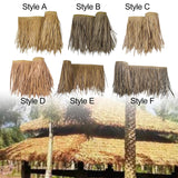 Maxbell Artificial Thatch Roofing Straw Roof Palm Thatch for Garden Fence Decoration Style A
