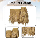 Maxbell Artificial Thatch Roofing Straw Roof Palm Thatch for Garden Fence Decoration Style A