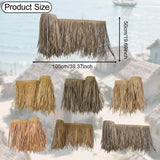 Maxbell Artificial Thatch Roofing Straw Roof Palm Thatch for Garden Fence Decoration Style A