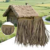 Maxbell Artificial Thatch Roofing Straw Roof Palm Thatch for Garden Fence Decoration Style B