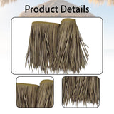 Maxbell Artificial Thatch Roofing Straw Roof Palm Thatch for Garden Fence Decoration Style B