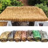 Maxbell Artificial Thatch Roofing Straw Roof Palm Thatch for Garden Fence Decoration Style C