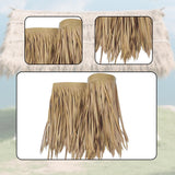 Maxbell Artificial Thatch Roofing Straw Roof Palm Thatch for Garden Fence Decoration Style C