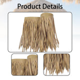 Maxbell Artificial Thatch Roofing Straw Roof Palm Thatch for Garden Fence Decoration Style C