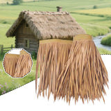 Maxbell Artificial Thatch Roofing Straw Roof Palm Thatch for Garden Fence Decoration Style D