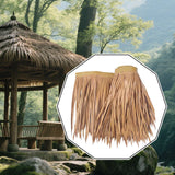 Maxbell Artificial Thatch Roofing Straw Roof Palm Thatch for Garden Fence Decoration Style D