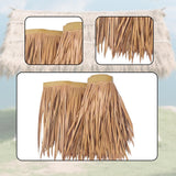 Maxbell Artificial Thatch Roofing Straw Roof Palm Thatch for Garden Fence Decoration Style D