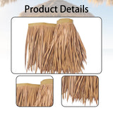 Maxbell Artificial Thatch Roofing Straw Roof Palm Thatch for Garden Fence Decoration Style D