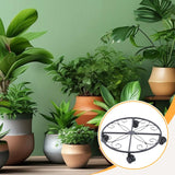 Maxbell Plant Caddy Trolley Movable Plant Roller for Large Planters Patio Flower Pot