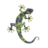 Maxbell Metal Lizard Wall Decor Metal Animal Statues for Home Garden Indoor Outdoor 30.8x23cm Green