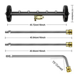 Maxbell Undercarriage Cleaner Pressure Washer Water Broom for Patios Trucks Car Wash