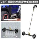 Maxbell Undercarriage Cleaner Pressure Washer Water Broom for Patios Trucks Car Wash