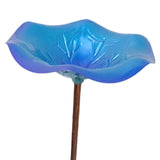 Maxbell Bird Baths for Outdoors Gifts Birdfeeder with Metal Stake for Kids Blue